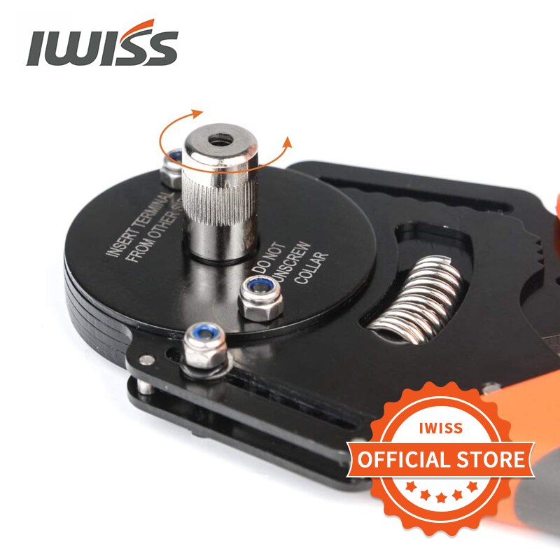 Iwiss IWD-16 Mini Crimper Piller 18/16/14 Awg Hand Tool Voor Deutsch Connector Deutsch Dt, Dtm, dtp Terminal W2 Tang