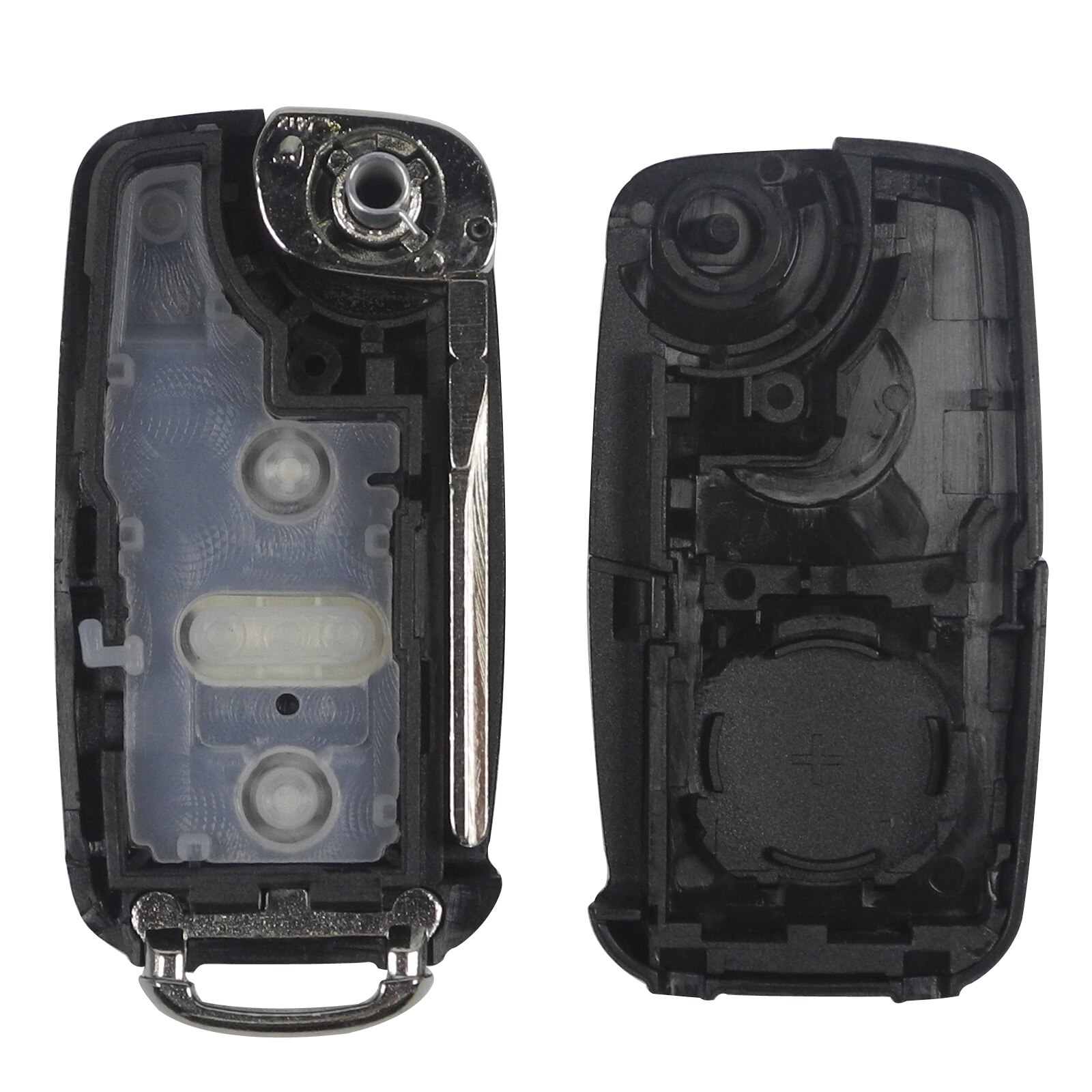 Bilchave 2/3/4 Button Flip Folding Remote Car Key Shell Fob For VW polo Golf MK6 Tiguan Touareg 202AD 202Q Cut/Uncut Blade