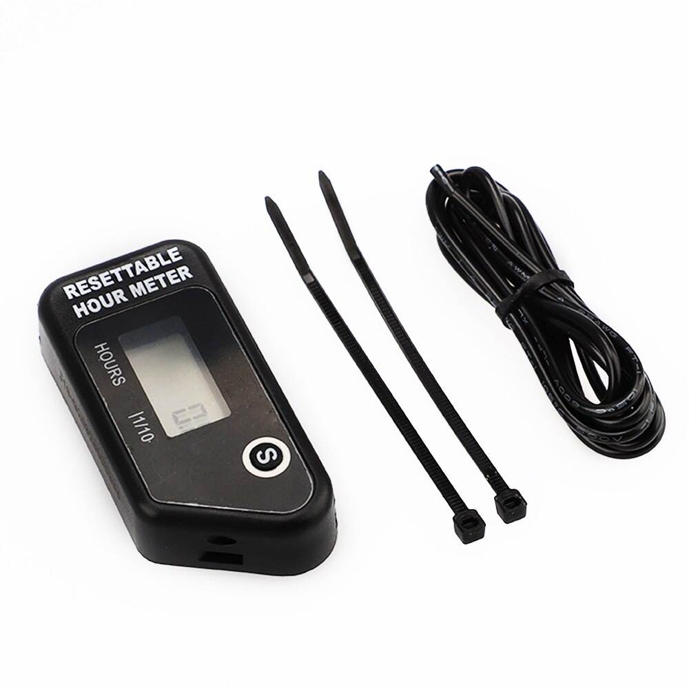 Universal Tachometer Inductive Hour Meter For Motorcycle ATV Dirt Bike Lawn Mower Machine Equipment YC101470