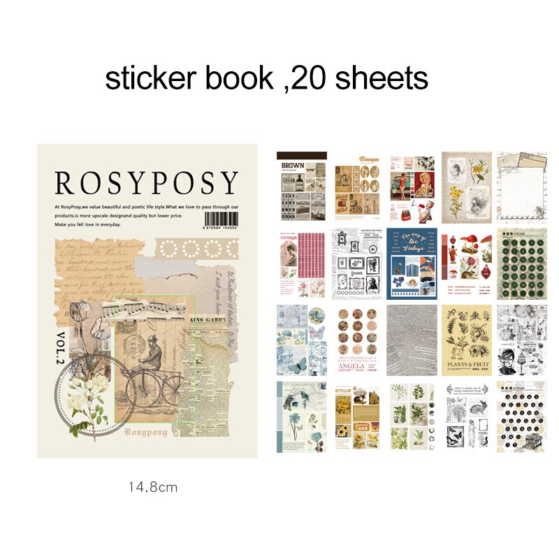 Koreansk rosyposy liv serie søte tidsskrift klistremerker bok ins etikett klistremerke dagbok planlegger scrapbooking diy dekorative skrivesaker: 2