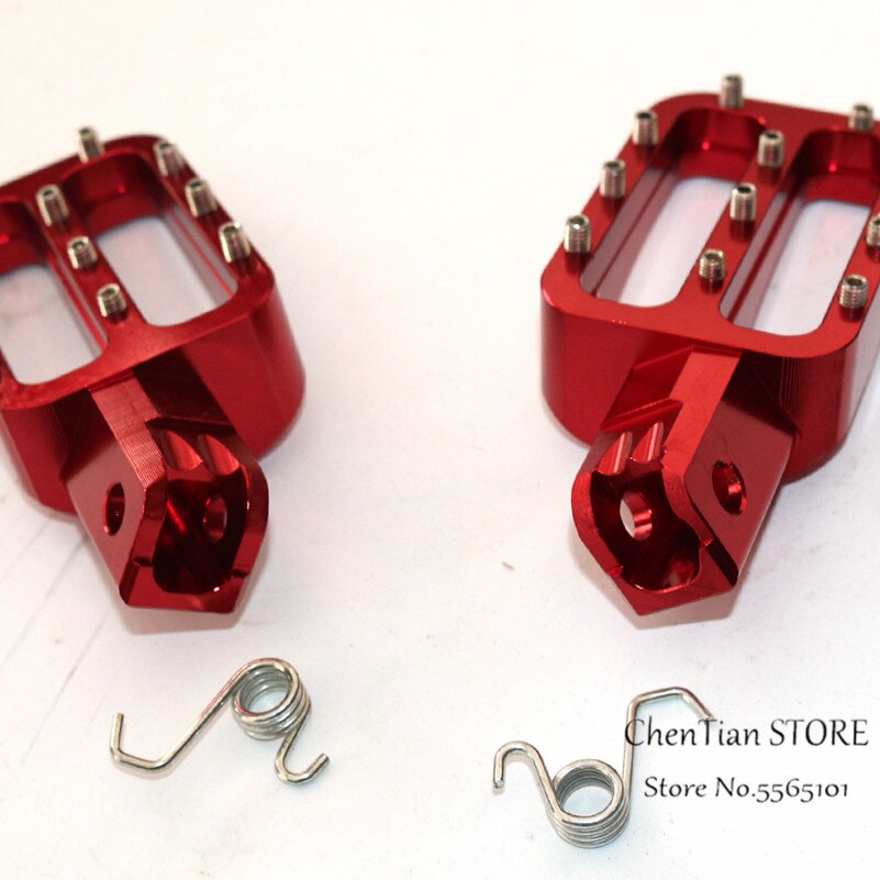 Motorsykkel cnc fotpinner pedaler fotstøtter til ktm sx sxf exc excf xcf xcw xcfw 65 85 125 150 250 300 350 400 450 530 eventyr