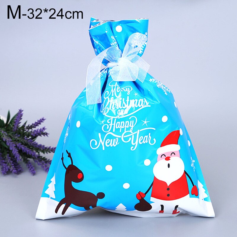Kerst Cadeau Zakken Leuke Diverse Stijlen Goody Bags Cadeaupapier Feestartikelen Voor Kerst Candy Tas Met Linten: M