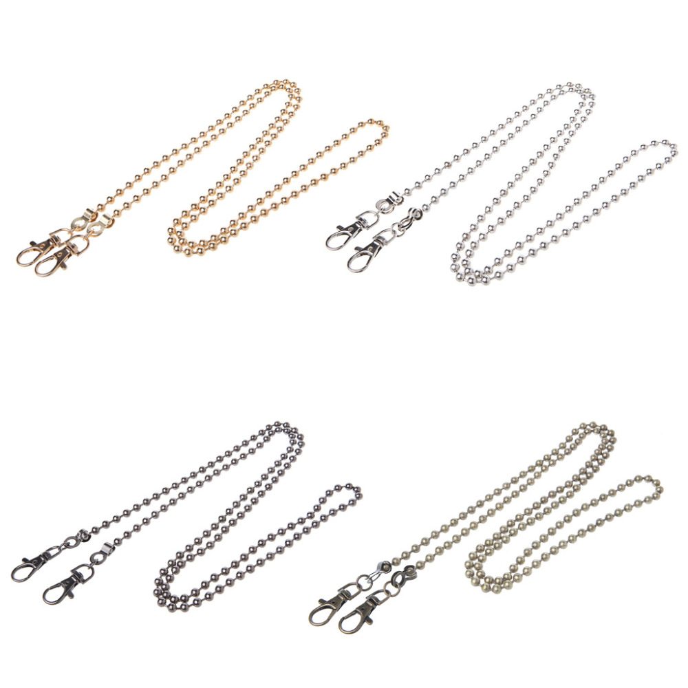 Thinkthendo Lange 120 Cm/50 Cm Luxe Mode Metalen Portemonnee Ketting Bandjes Handvat Schoudertas Cross Body Vervanging Handtas
