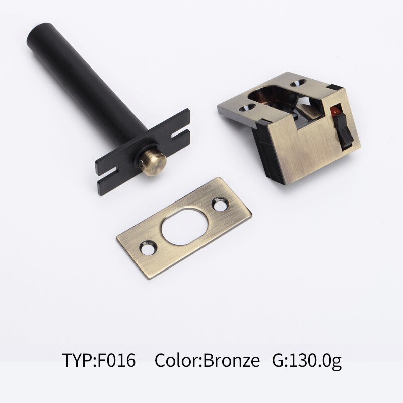 Porte d'hôtel, chaîne de sécurité cachée, bouton antivol Invisible, boulon de porte, fourrure: Bronze