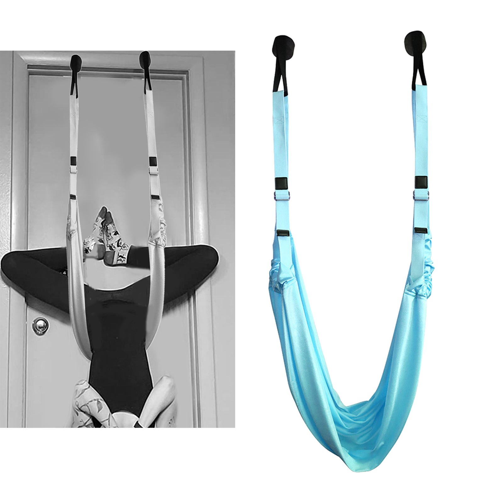 Aerial Yoga Flying Yoga Swing Yoga Hammock Trapeze Sling Inversion Tool for Gym Home Fitness: Blue