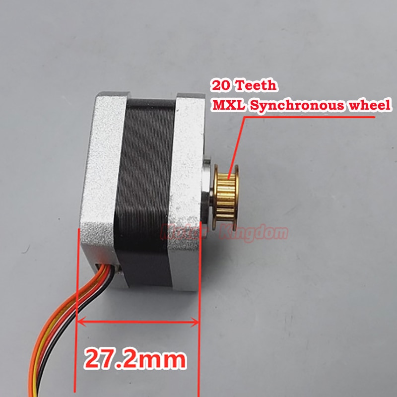 Mikro 42MM Präzision Stepper Motor- 1,8 Grad 2-Phase 4-draht Schrittmotor Synchron Kupfer Getriebe Rolle für CNC 3D Drucker