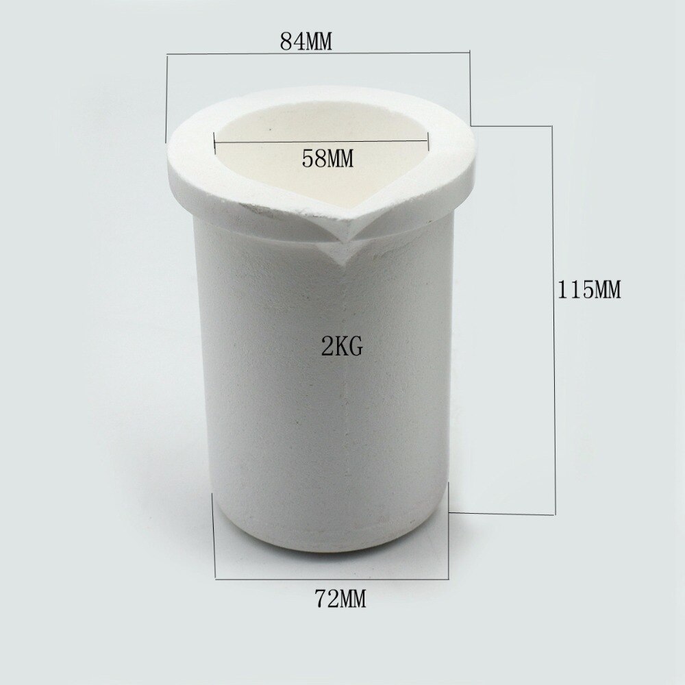 High Temperature Quartz Silica Melting Crucible Capacity 1KG/2KG/4KG for Gold & Silver Jewelry Tools & Equipments
