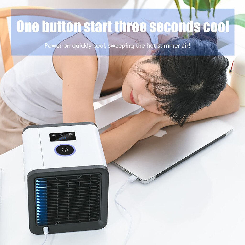Mini Portable Air Conditioner Conditioning USB Mini Air Cooler Air Purification And humidification Refrigeration Fan #z