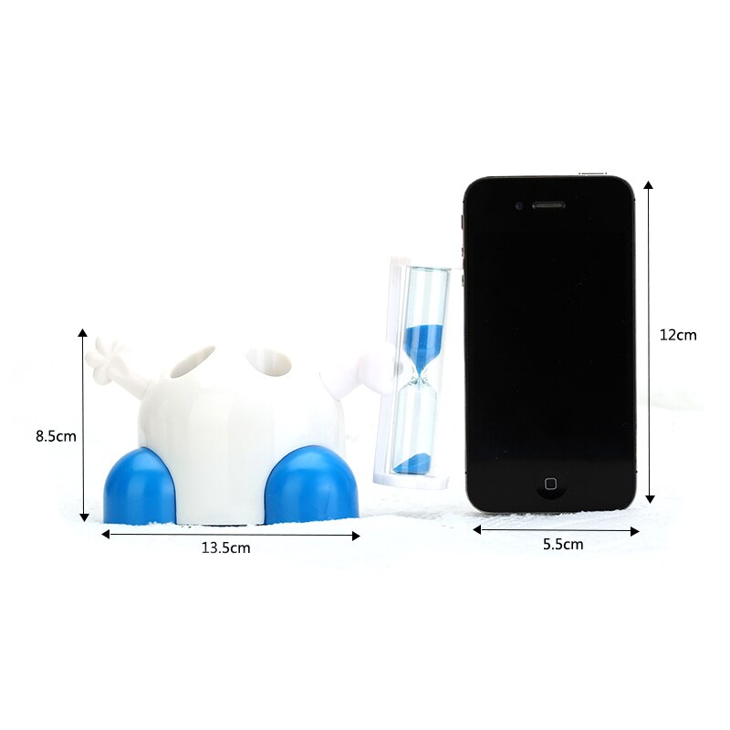 1pcs Cartoon Timer Countdown Toothbrush Holder for Children Hourglass Ornament Plastic Bathroom Accessories