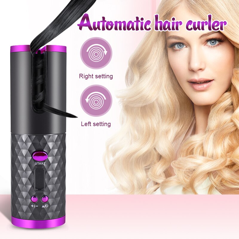curl iron newest hair curler electric curling iron Wireless charging automatic curler Wand Ceramic Heating Care Wave