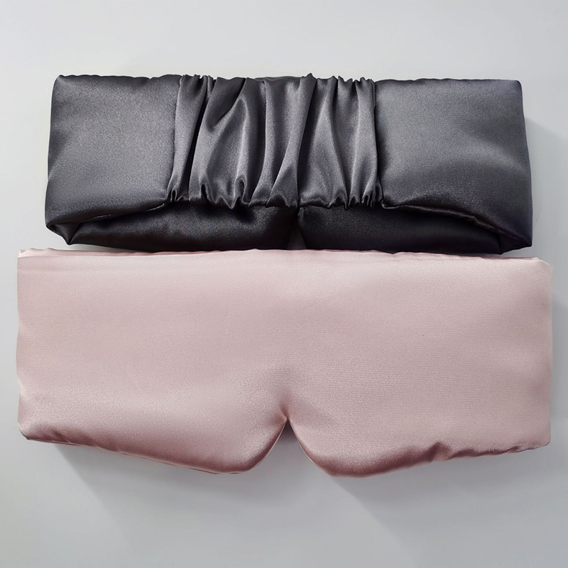 Masque de sommeil en Satin de soie pour hommes et femmes, confortable, cache yeux, ombrage, Patch pour la relaxation, élargi, sommeil, santé