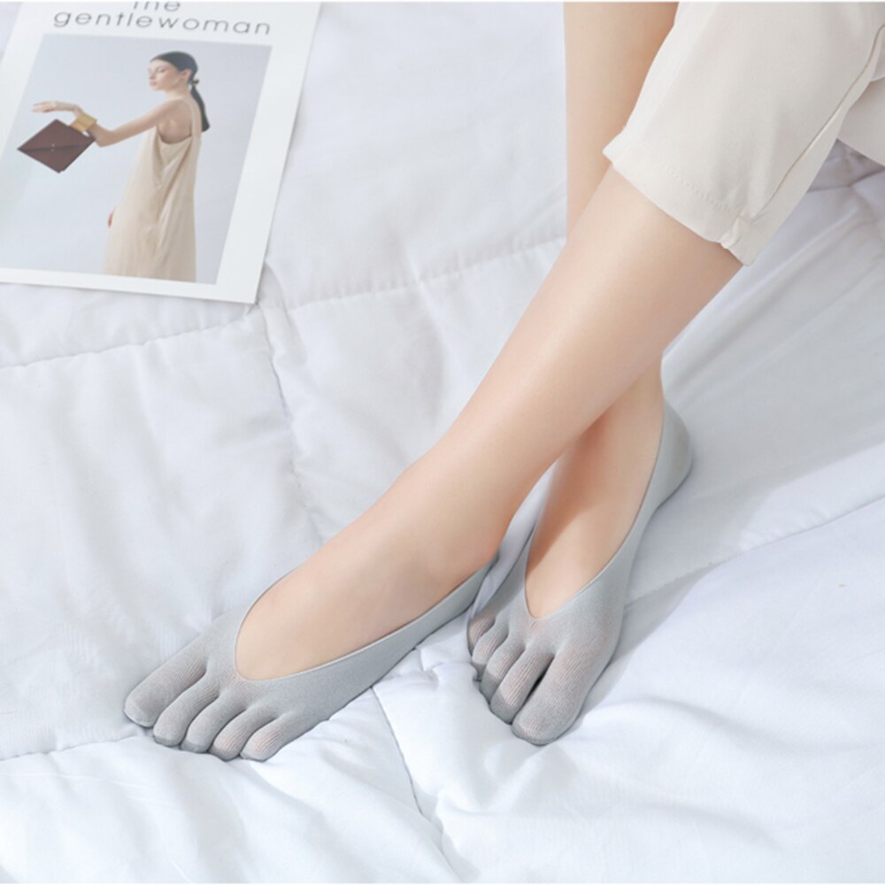 Orthopedic Compression Socks Women's Toe Socks Ultra Low Cut Liner Gel Tab Breathable/sweat-absorbent/deodorant/invisible