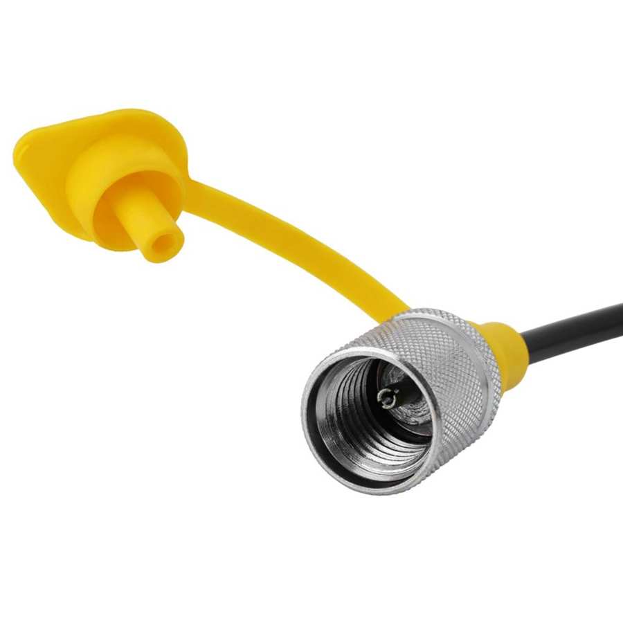 1pc 64MPa Hydraulic Pressure Test Hose 5.0M/16.4FT - Female Liquid Hydraulic Test Hose Black