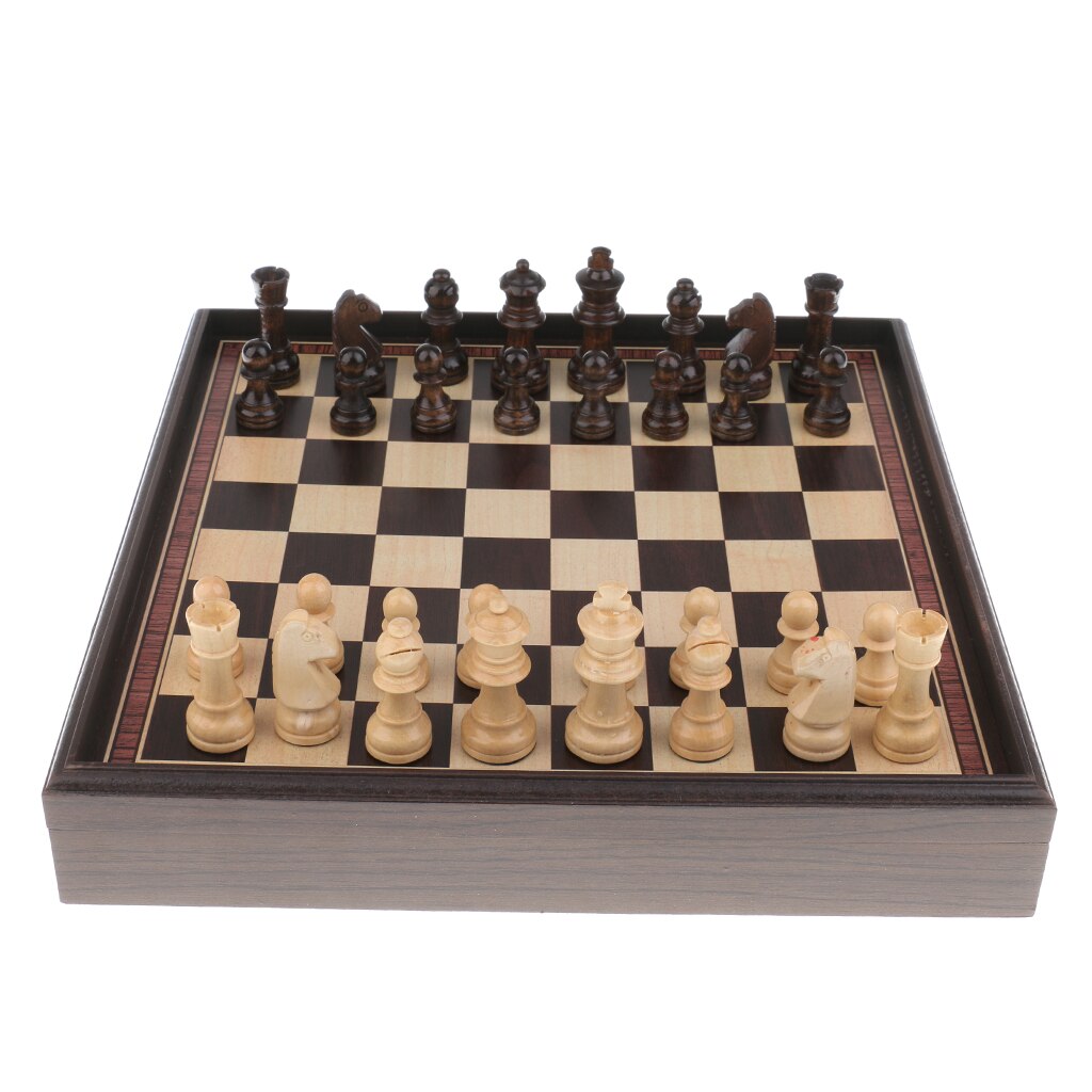 3 in 1 Chess Set Chess Pieces Folding Board Games Kids