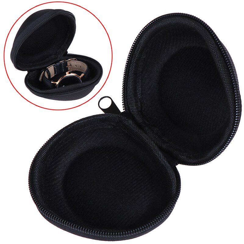 Klockfodral hållare resa för armbandsur smart klocka skydd bärbar eva förvaringsväska trådlösa hörlurar tillbehör