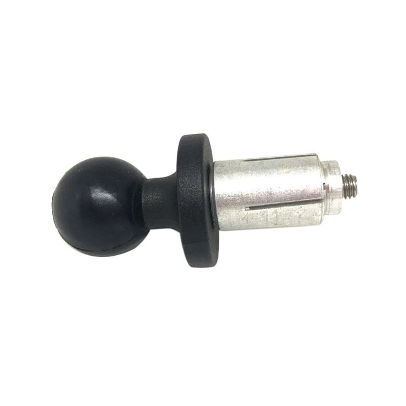 Base en aluminium et caoutchouc pour moto, Base de tige de fourche noire avec tête sphérique pour adaptateur de montage sur boule