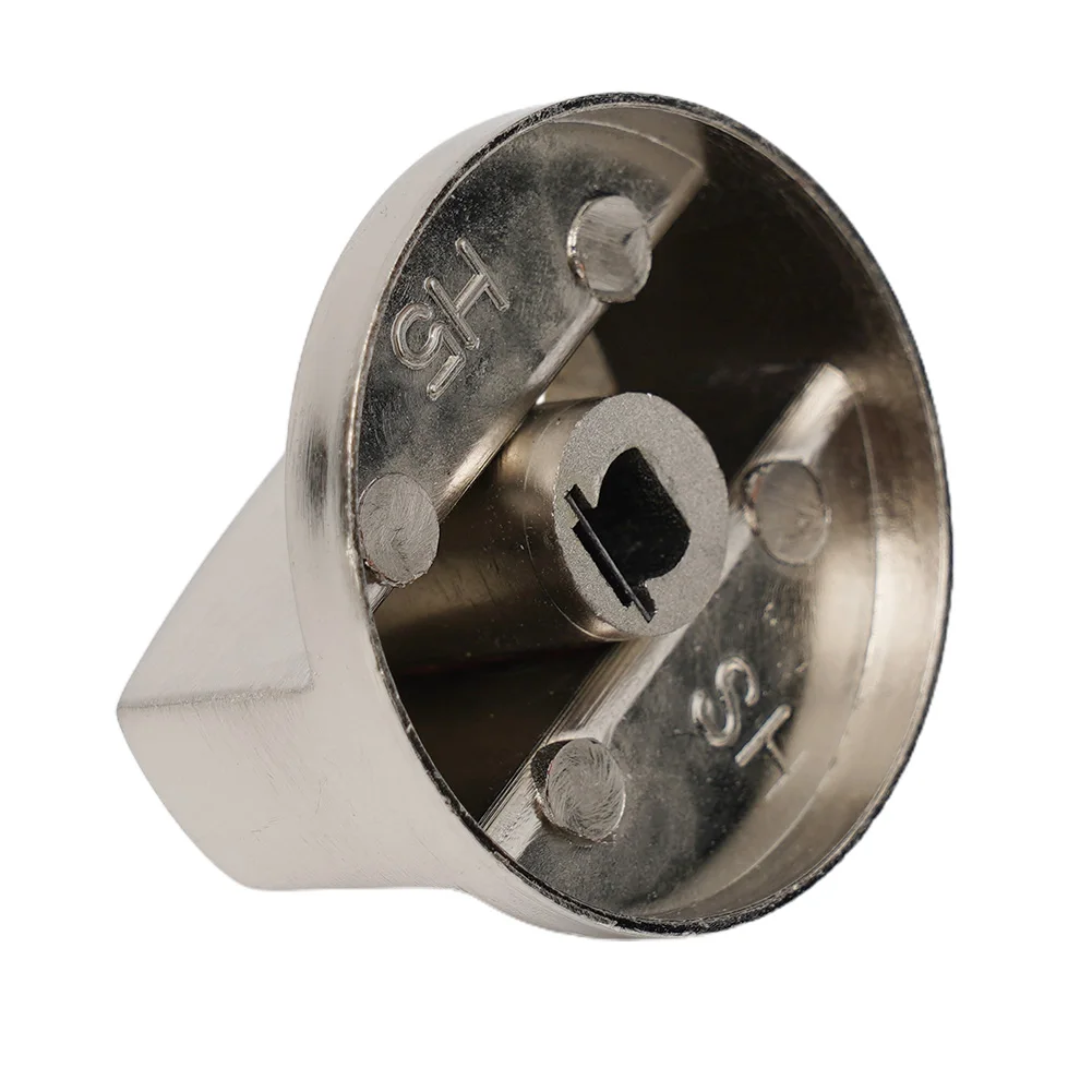 4 st universella vridbrytare för kontroll av kök, ersättning för spis i zinklegering, gasspis, ugn, spishällskontroll 6mm