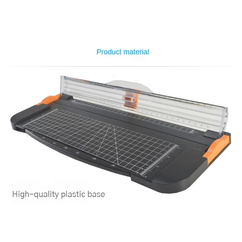 D0AD – Machine à découper le papier A4 Portable, tondeuse à papier Guillotine avec Protection des doigts règle latérale, fournitures de papeterie de bureau