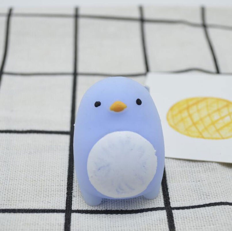 1 Pcs Kawaii Squishy Antistress Langzaam Stijgende Mini Mochi Dier Healing Zachte Hand Druk Squeeze Speelgoed Volwassen Kids Fun Stress reliever: Penguin