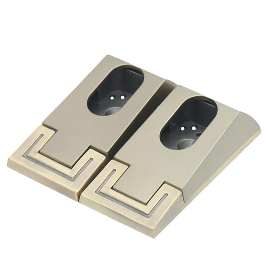 1PC Closet Rod End Supports 16mm Oval Shape Wardrobe Closet Rod Bracket Shower Curtain Rod Pole End Supports Sockets Flange