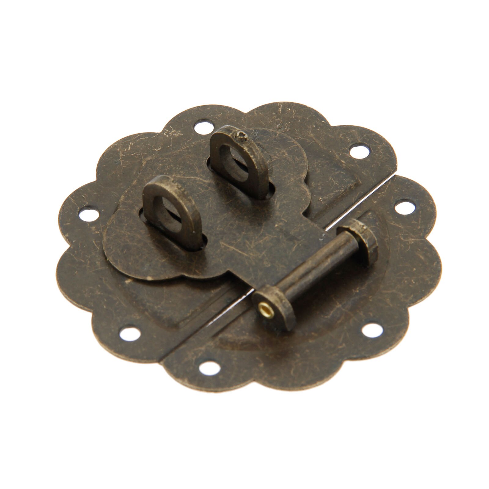 Møbler kinesisk gammel kasse lås hasp spænde lås og antik bronze lås / hængelås til kabinet smykker trækasse hardware