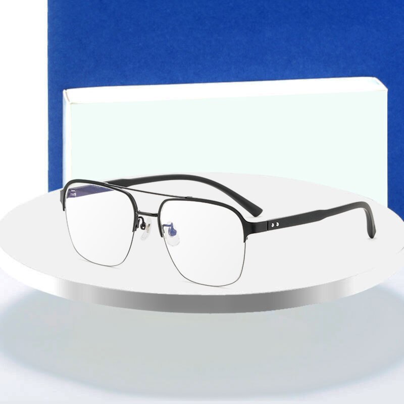 Lunettes optiques pour homme, monture complète Style pilote aviateur, Prescription avec Prescription, à la