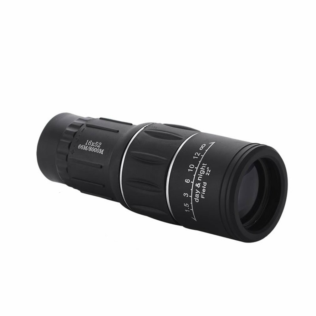 16X52 Distance Sports Zoomable Monocular Low Light Night Vision Monocular Telescope For Outdoor Watching