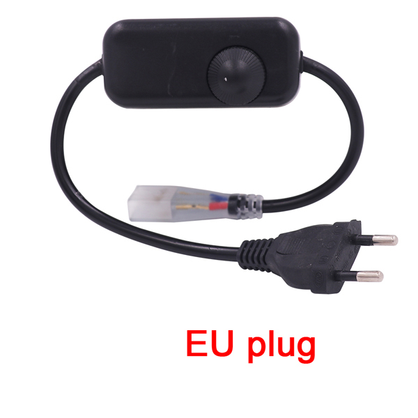 220V 110V Energie Schalter Dimmer Fernbedienung Schalt 720W Energie Kabel Für 5050 2835 5630 LED Streifen licht uns EU UK AU Energie Stecker: Elfenbein / 120v