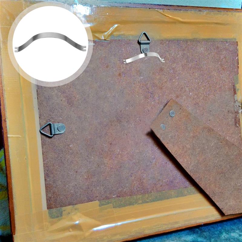50Pcs Picture Frame Backing Spring Clips DIY Picture Framing Tools Pictures Frame Backing Hardware Photo Frame Clips Hangers
