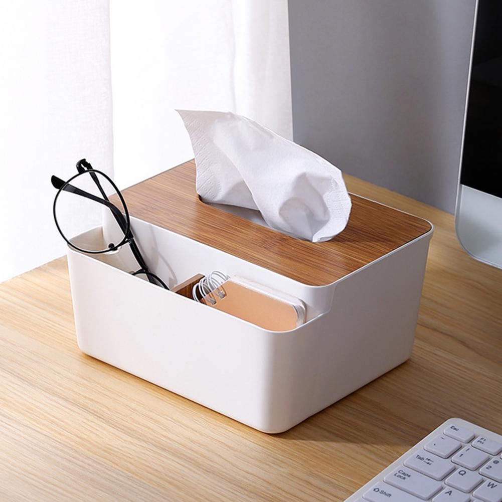 Household Tissue Box Holder with Lid Removable Cover Tissue Case Paper Box Tissue Holder boite a mouchoirs коробка для салфеток