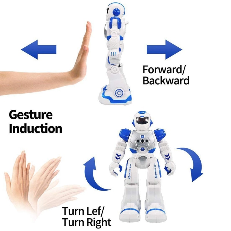 Remote Control Robot For Kids Intelligent Programmable Robot With Infrared Controller Toys,Dancing,Singing,Led Eyes,Gesture Se