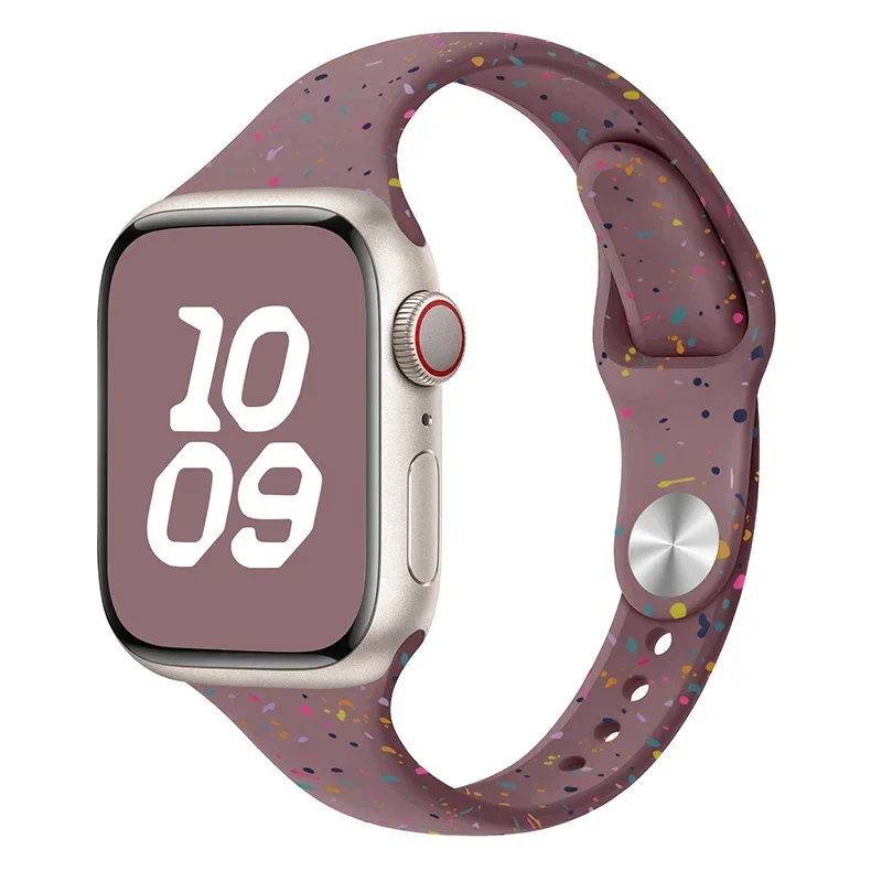 Slanke siliconen band voor Apple Watch Ultra 44 mm band 41 mm 45 mm correa 38 mm 40 mm 49 mm Sportarmband iWatch serie 8 7 6 5 se 4 3: Zwart Groen / 14mm
