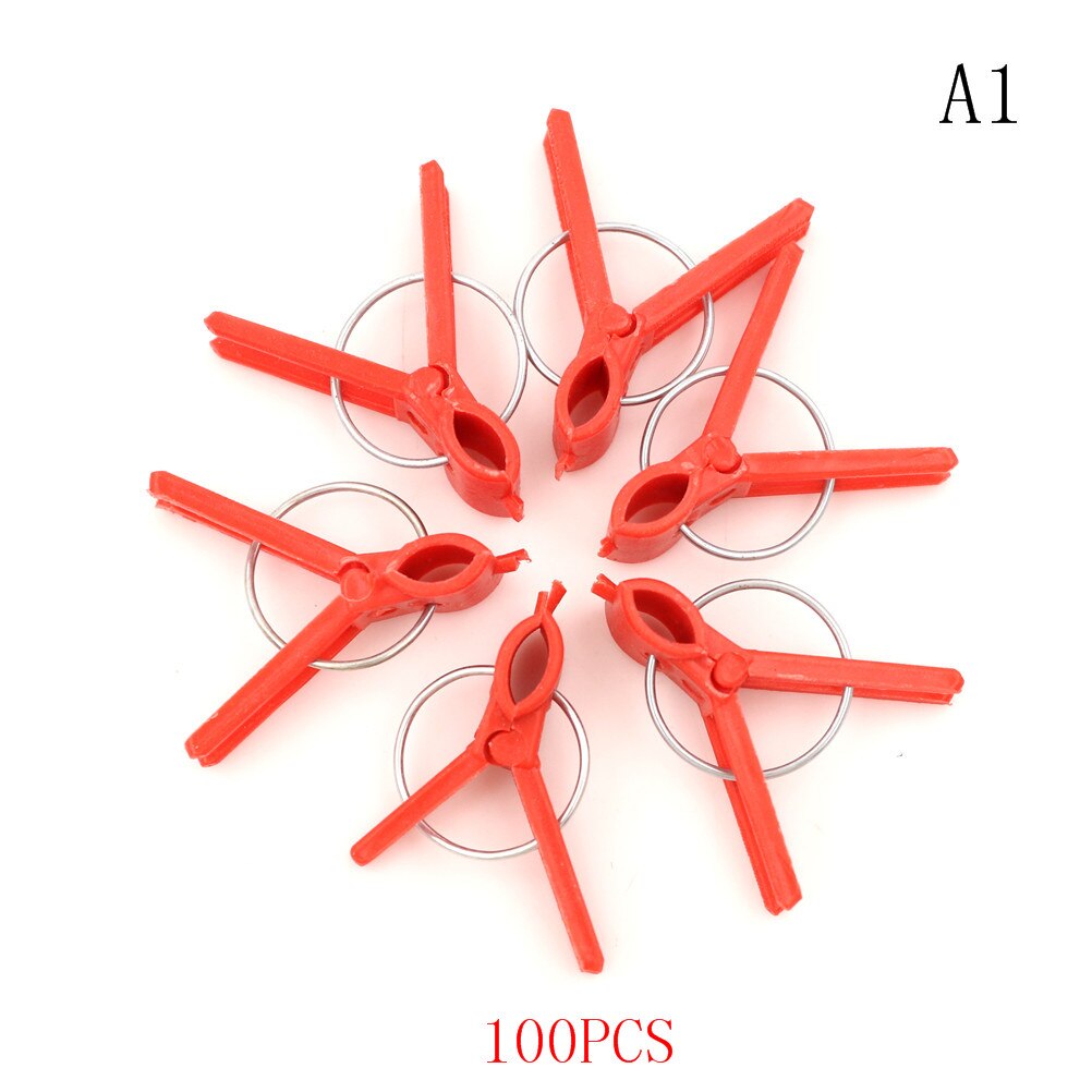20/50/100 Uds. Pinzas de injerto de plástico duraderas para plantas, jardín, flor, tomate, vid, arbustos: 100pcs