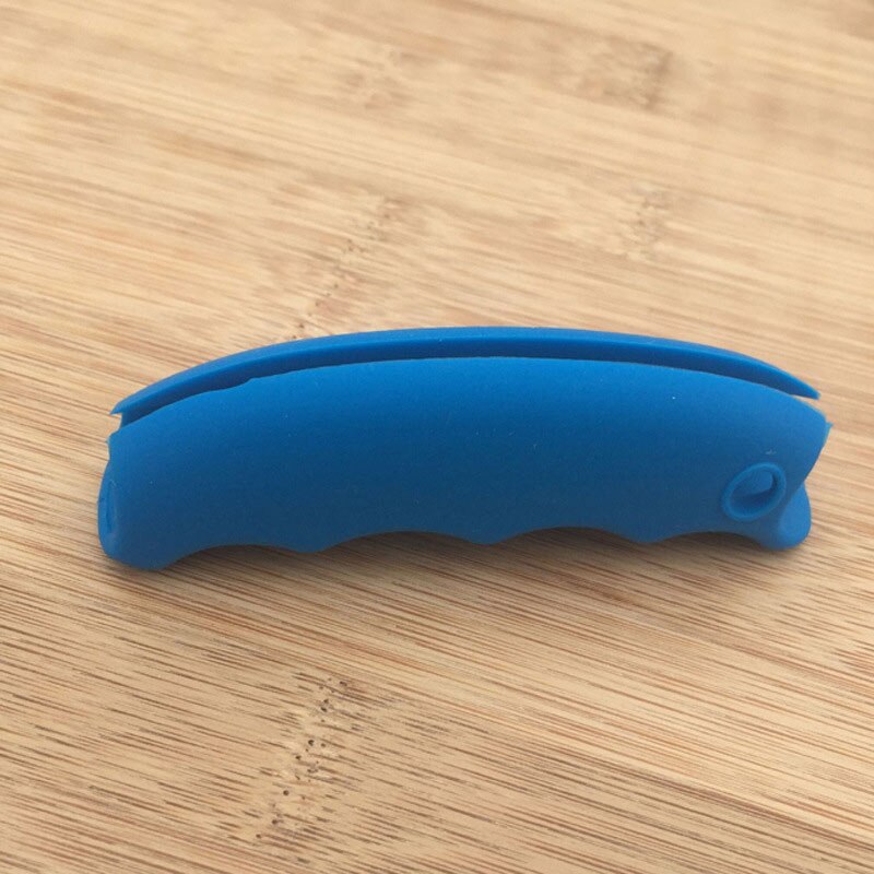 Good Healthy Plastic Bag Holder Carrier Strong Silicone Handle Carrier for Grocery Plastic Bag Shopping Bags Garbage Bag: Blue