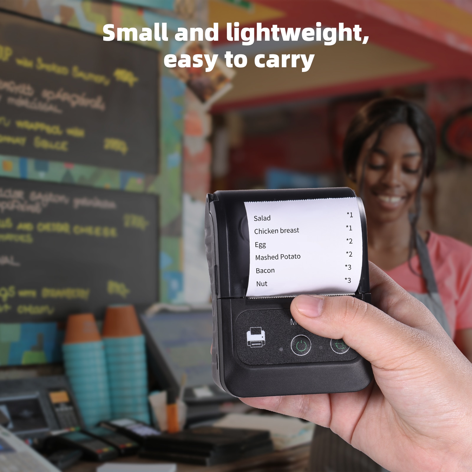 Aibecy Portable Label Maker - 58mm BT Wireless Bluetooth Thermal Printer for Shops