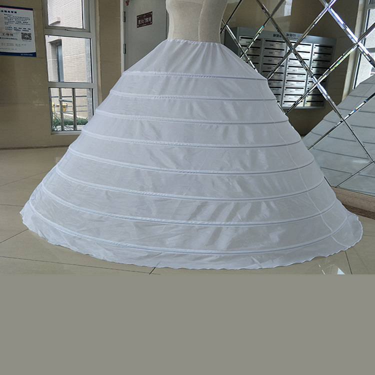 Jupon de mariage bouffant, 8 cerceaux, robe blanche de mariée, 130 cm 150 cm de diamètre Maximum