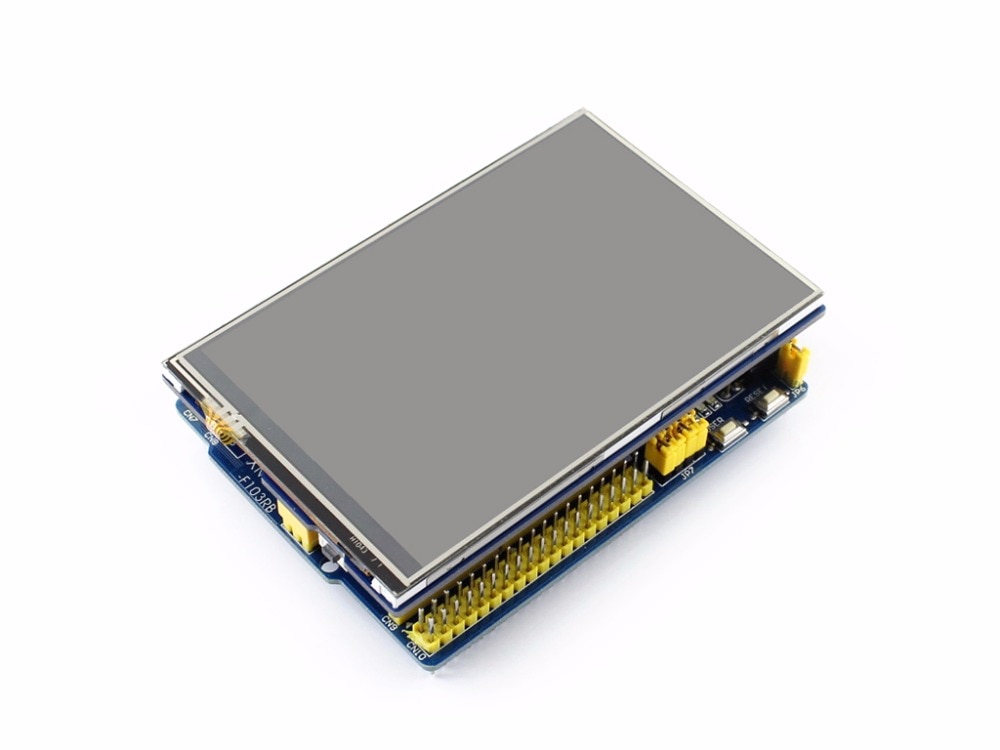 4inch Touch LCD Shield for Arduino Resistive 480x320 resolution Standard Arduino interface Controlled via SPI Micro SD slot