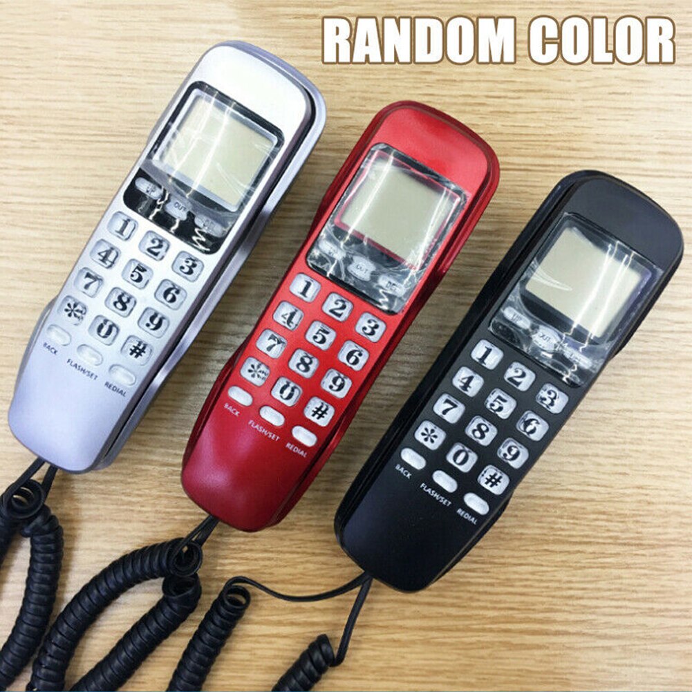 Call Memory Callback Business Landline Corded Telephone Caller ID Home Office Mini Portable LCD Display Wall Mounted Hotel