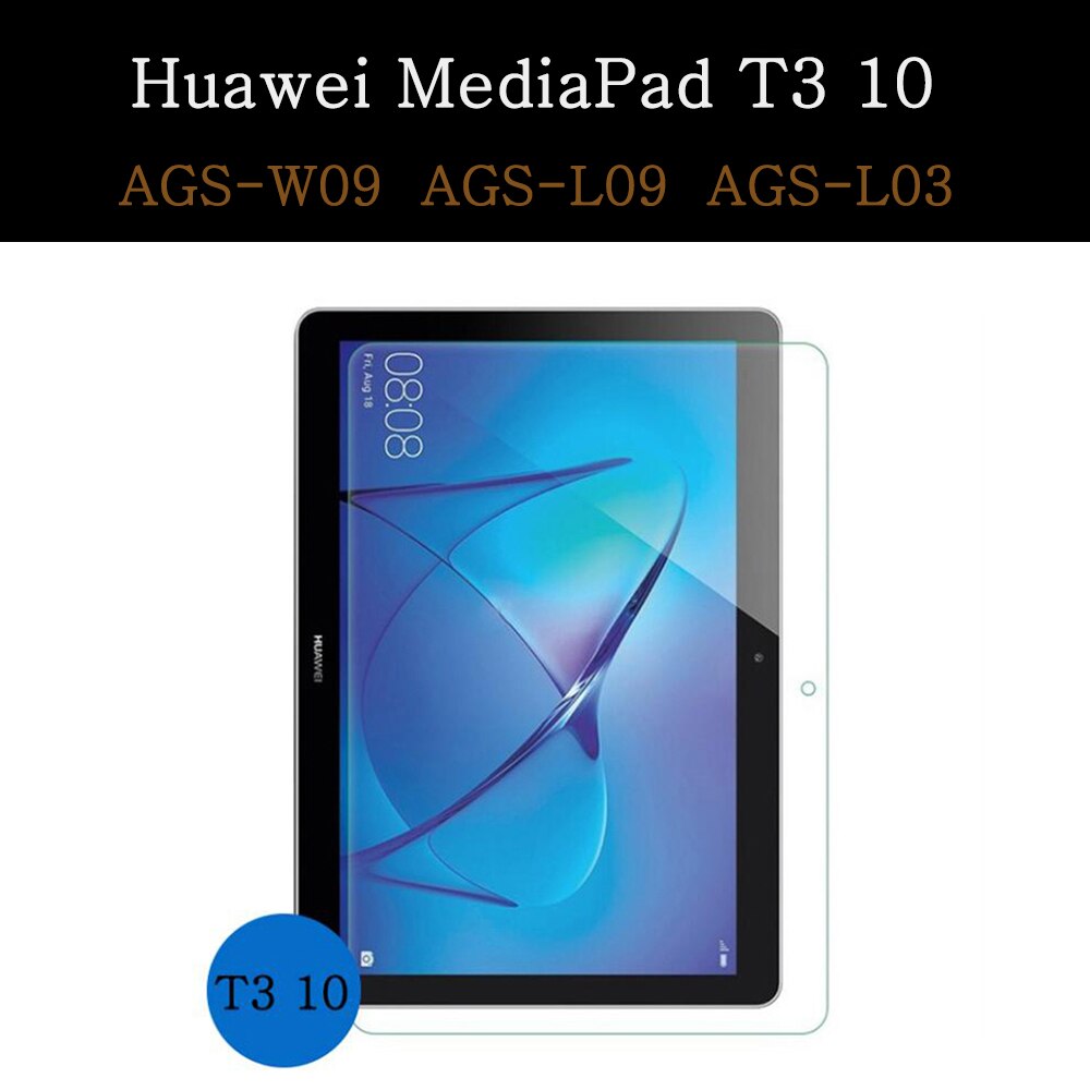 Szkło hartowane dla Huawei MediaPad MatePad Pro M3 M5 M6 T3 T5 T8 8.0 8.4 10.1 10.4 10.8 Honor V6 Full Cover Screen Protector: MediaPad T3 10