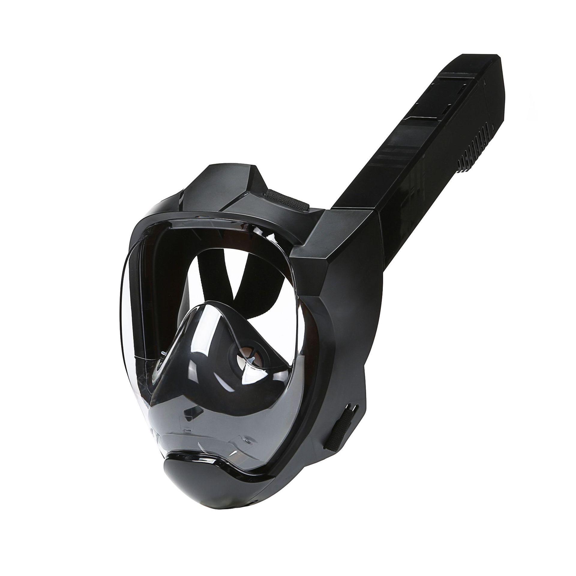 Nieuw duikmasker waterdicht anti-condens volledig droog volwassen duikbril snorkelmasker zwemuitrusting voor mannen en vrouwen: Black / L/Xl