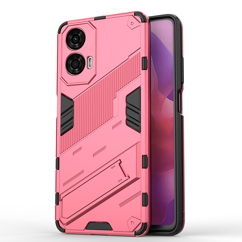 Funda a prueba de golpes para Motorola Moto G24 G04 G04S E14, carcasa protectora trasera para Moto G04 G 24 04S MotoG24, funda de teléfono: Tela de algodón / Dark Brown
