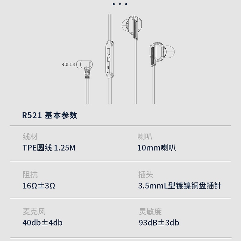 Auricolari Cablati T660 - Cuffie In-Ear HiFi per Apple e Huawei - Musica e Gaming