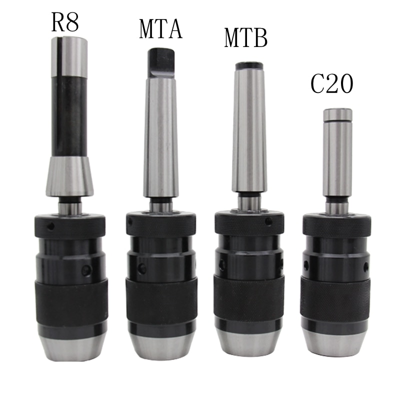 EEN set van Mohs taper schacht MT2 MT3 B22 zelfspannende boorkop B22 (5-20mm) chuck voor boormachine verwerking