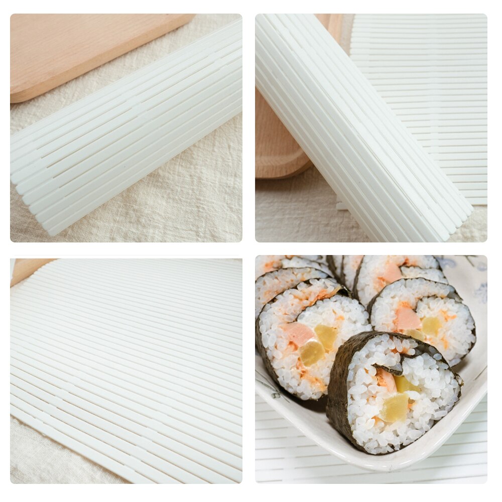 Portable Household DIY Sushi Maker Washable Reusable Sushi Roll Mold Mat DIY Japanese Food Rolling Rice Rolling Maker Roll Pad