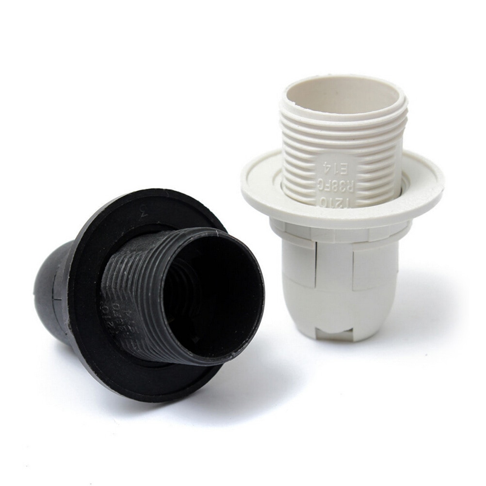 E14 Lamp Houder Edison Schroef Cap Socket Wit/Zwart Hanger Plafondlamp