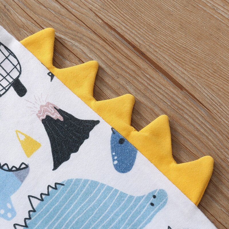 Carter Toddler Spring and Autumn Baby Boy and Girl Cartoon Dinosaur Long-sleeved Jumpsuit