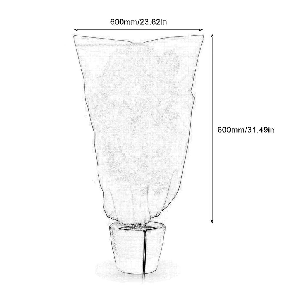 Frost Proof Tree Cover Plant Freeze Protection Covers Winter Plant Frost Cover Blanket Jacket For Plants