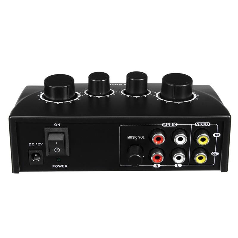 OOTDTY Karaoke Sound Mixer Professionele Systeem Draagbare Mini Digital Sound US plug