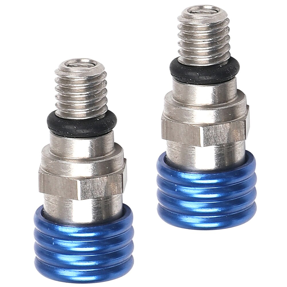 Válvulas de purga de aire de horquilla M4x0.7cm para KTM 640 950 990 Adventure R S 690 Enduro SMC Supermoto 950 Super Enduro BMW SX EXC XC XCW: Azul