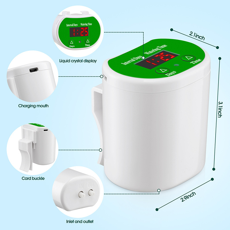 12/8/4/2 Head Pump Timer System Indoor Automatic Watering Pump Controller Flowers Plants Home Sprinkler Drip Irrigation Device